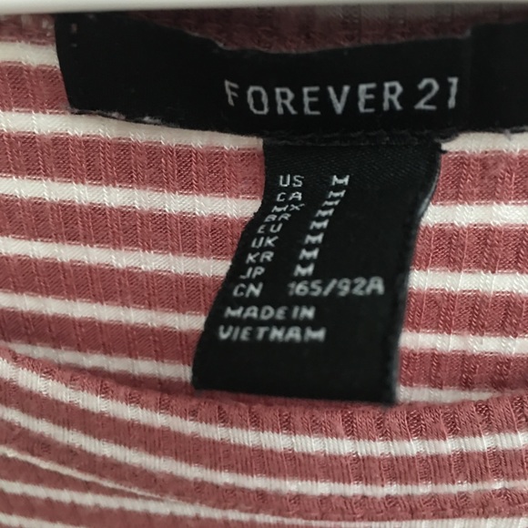 T-shirt striped dress forever 21 - Picture 3 of 5
